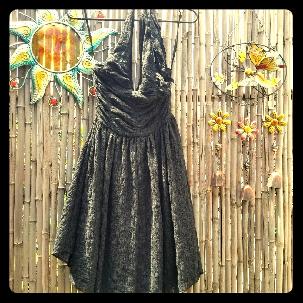 Halter Top Ruffle Dress Free People XS
